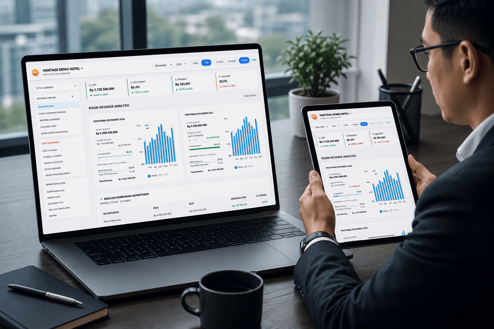Executive Financial Dashboard for Hotels